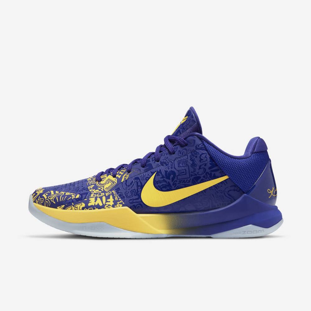 Chaussure De Basket Nike Kobe V Protro 5 Rings Bleu/Doré 0269-437 Midwest Gold/Concord Femme | AGQ-29422389